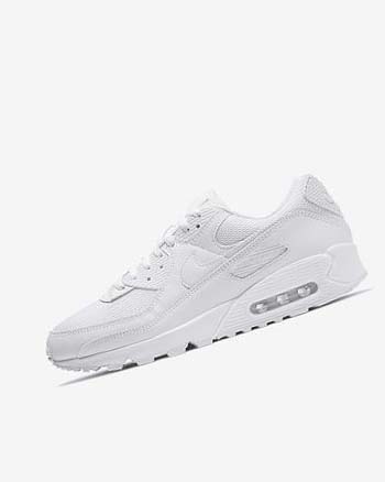 Nike Air Max 90 Blancos Blancos Grises Blancos | MX 4739